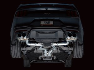 Ford Mustang Performance Exhaust - AWE Tuning - SwitchPath Cat Back - Chrome Silver - 2024+